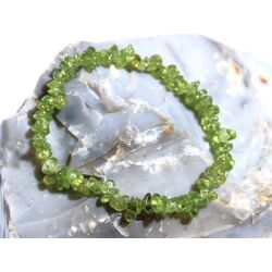 Peridot Splitterarmband - AA-Sonderqualität - ca. 5 - 10 mm - ca. 17 cm