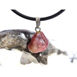 Turmalin rosa (Rubellit) Trommelstein Anhänger Öse Schmuckdose - Rarität - ca. 1,8 cm x 1 cm x 1 cm