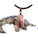 Turmalin rosa (Rubellit) Trommelstein Anhänger Öse Schmuckdose - Rarität - ca. 2,7 cm x 1,5 cm x 0,8 cm