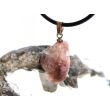 Turmalin rosa (Rubellit) Trommelstein Anhänger Öse Schmuckdose - Rarität - ca. 2,7 cm x 1,5 cm x 0,8 cm