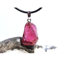 Turmalin rosa-pink (Rubellit) Kristall Anhänger Silberöse Schmuckdose - Rarität - AA-Sonderqualität - ca. 3,2 cm x 1,6 cm x 0,6 cm