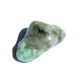 Smaragd XXL Trommelstein / Handschmeichler (Beryll) -...