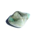 Smaragd XXL Trommelstein / Handschmeichler (Beryll) - Rarität - ca. 4,1 cm x 2,7 cm x 1,9 cm