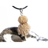 Sandrose gefrostet (Wüstenrose) Rohstein / Anhänger Öse - Sonderqualität - Rarität - ca. 4,5 cm x 2 cm x 1,5 cm
