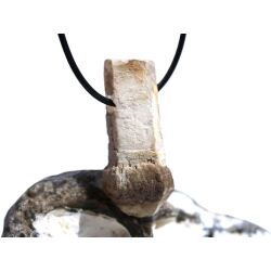 Bergkristall "Zepterquarz / Szepterquarz" XXL Natur-Kristall gebohrt - Rarität - ca. 4,3 cm x 1,9 cm x 1,2 cm