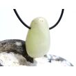 Schwefelquarz Trommelstein gebohrt - Rarität - ca. 3,4 cm x 2 cm x 1 cm