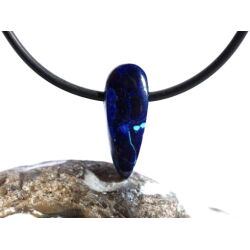 Azurit-Malachit natur Schmuckstein / Scheibenstein gebohrt - Handarbeit - Rarität - Sonderqualität - ca. 2 cm x 0,8 cm x 0,4 cm