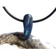 Azurit-Malachit natur Schmuckstein / Scheibenstein gebohrt - Handarbeit - Rarität - Sonderqualität - ca. 2 cm x 0,8 cm x 0,4 cm