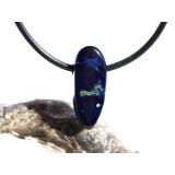 Azurit-Malachit natur Schmuckstein / Scheibenstein gebohrt - Handarbeit - Rarität - Sonderqualität - ca. 2,1 cm x 0,9 cm x 0,6 cm