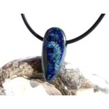 Azurit-Malachit natur Schmuckstein / Scheibenstein gebohrt - Handarbeit - Rarität - Sonderqualität - ca. 2,4 cm x 1 cm x 0,7 cm