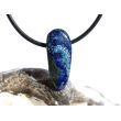 Azurit-Malachit natur Schmuckstein / Scheibenstein gebohrt - Handarbeit - Rarität - Sonderqualität - ca. 2,4 cm x 1 cm x 0,7 cm