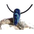 Azurit-Malachit natur Schmuckstein / Scheibenstein gebohrt - Handarbeit - Rarität - Sonderqualität - ca. 2,4 cm x 1 cm x 0,7 cm