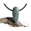 Azurit-Malachit natur Schmuckstein / Scheibenstein gebohrt - Handarbeit - Rarität - Sonderqualität - ca. 2,4 cm x 1 cm x 0,7 cm