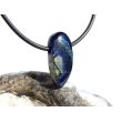 Azurit-Malachit natur Schmuckstein / Scheibenstein gebohrt - Handarbeit - Rarität - Sonderqualität - ca. 2,2 cm x 1 cm x 0,6 cm