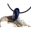 Azurit-Malachit natur Schmuckstein / Scheibenstein gebohrt - Handarbeit - Rarität - Sonderqualität - ca. 2,2 cm x 1 cm x 0,6 cm