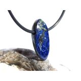 Azurit-Malachit natur Schmuckstein / Scheibenstein gebohrt - Handarbeit - Rarität - Sonderqualität - ca. 2,5 cm x 1,1 cm x 0,5 cm
