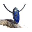 Azurit-Malachit natur Schmuckstein / Scheibenstein gebohrt - Handarbeit - Rarität - Sonderqualität - ca. 2,5 cm x 1,1 cm x 0,5 cm