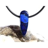 Azurit-Malachit natur Schmuckstein / Scheibenstein gebohrt - Handarbeit - Rarität - Sonderqualität - ca. 2,5 cm x 0,8 cm x 0,5 cm