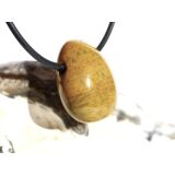 Ozeanachat Trommelstein gebohrt (Ozeanchalcedon / Ozeanjaspis) - schöne Qualität - ca. 2,3 cm x 1,6 cm x 1,3 cm