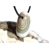 Ozeanachat Trommelstein gebohrt (Ozeanchalcedon / Ozeanjaspis) - AA-Sonderqualität - ca. 2,5 cm x 2 cm x 1,3 cm