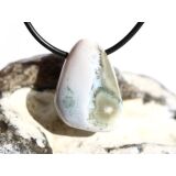 Ozeanachat Trommelstein gebohrt (Ozeanchalcedon / Ozeanjaspis) - AA-Sonderqualität - ca. 2,5 cm x 2 cm x 1,3 cm