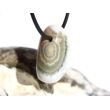 Ozeanachat Trommelstein gebohrt (Ozeanchalcedon / Ozeanjaspis) - AA-Sonderqualität - ca. 2,5 cm x 2 cm x 1,3 cm