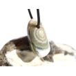 Ozeanachat Trommelstein gebohrt (Ozeanchalcedon / Ozeanjaspis) - AA-Sonderqualität - ca. 2,5 cm x 2 cm x 1,3 cm