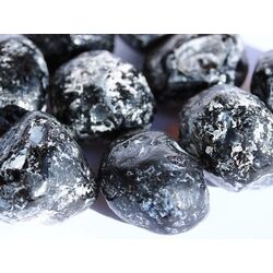 Rauchobsidian (Apachentr�ne) Wassersteine-Sonderqualit�t / Trommelsteine roh - ca. 100 g