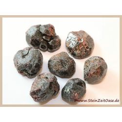 Granat rot Wassersteine-Sonderqualitt / Rohkkristalle extra angetrommelt - Raritt - ca. 50 g (GKS)