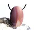 Mookait XXL Schmuckstein Cabochon / Scheibenstein gebohrt - Sonderqualität - ca. 4,1 cm x 3 cm x 1 cm