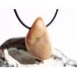 Versteinerte Koralle Trommelstein gebohrt - Sonderqualität - ca. 3,6 cm x 2,3 cm x 1,1 cm