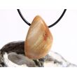 Versteinerte Koralle Trommelstein gebohrt - Sonderqualität - ca. 3,6 cm x 2,3 cm x 1,1 cm