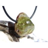 Grossular grün (Granat) Trommelstein gebohrt - Sonderqualität - ca. 2,3 cm x 2 cm x 1,5 cm