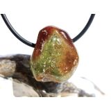 Grossular grün (Granat) Trommelstein gebohrt - Sonderqualität - ca. 2,3 cm x 2 cm x 1,5 cm