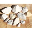 Dolomit mit Pyrit (Zuckerdolomit) Rohsteine extra angetrommelt - Sonderqualität - ca. 50 g - Restbestand -