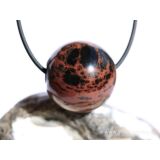 Mahagoniobsidian Kugel gebohrt - ca. 25 mm -...