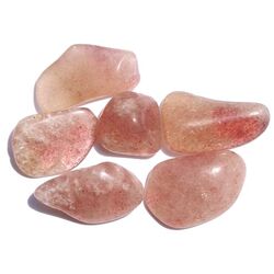 Aventurin rot (Himbeerquarz / Hmatitquarz) Trommelsteine mini (S) - ca. 1 - 2 cm / ca. 10 g