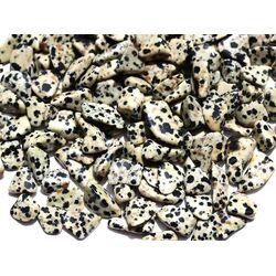 Dalmatinerstein / Dalmatinerjaspis Trommelsteine mini (S) - Sonderqualitt - ca. 0,8 - 2,5 cm / ca. 50 g