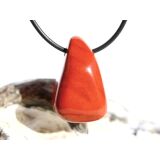 Jaspis rot Schmuckstein gebohrt - Sonderqualität - ca. 3 cm x 1,9 cm x 1,5 cm