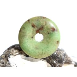 Chrysopras Donut Edelstein 25 mm (5 mm stark) - Rarit�t -