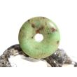 Chrysopras Donut Edelstein 25 mm (5 mm stark) - Rarität -