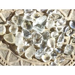 Topas wei� (farblos) Trommelsteine mini - Sonderqualit�t - Rarit�t - ca. 0,5 - 1,4 cm / ca. 18 g