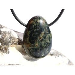 Eldarit Nebulastein (Meta-Rhyolith / Kugelrhyolith) Trommelstein gebohrt - ca. 3 cm x 2 cm x 1,1 cm