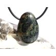 Eldarit "Nebulastein" (Meta-Rhyolith / Kugelrhyolith) Trommelstein gebohrt - ca. 3 cm x 2 cm x 1,1 cm