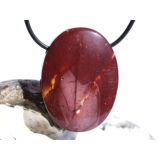 Mookait XXL Schmuckstein Cabochon / Scheibenstein gebohrt...