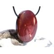Mookait XXL Schmuckstein Cabochon / Scheibenstein gebohrt - Sonderqualität - ca. 4,1 cm x 3,1 cm x 1,1 cm