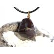 Brekzienjaspis (Trümmerjaspis) Trommelstein Anhänger Öse - Sonderqualität - Rarität - ca. 2,8 cm x 1,7 cm x 1,2 cm