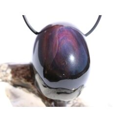 Regenbogenobsidian Schmuckstein Cabochon gebohrt - AA-Sonderqualitt - ca. 3,2 cm x 2,4 cm x 1,9 cm