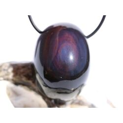 Regenbogenobsidian Schmuckstein Cabochon gebohrt - AA-Sonderqualitt - ca. 3,2 cm x 2,4 cm x 1,9 cm