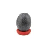 Jaspis grau - Edelstein-Ei - ca. 2,9 cm